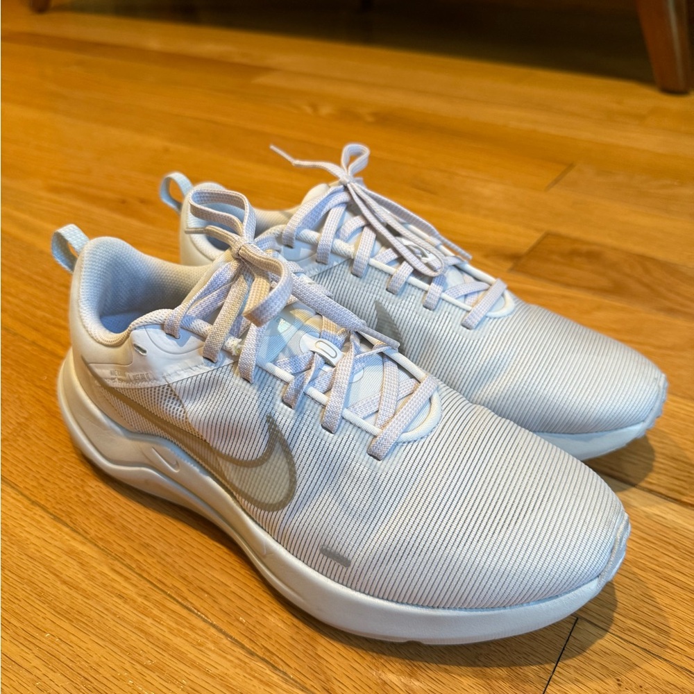 Nike White and Gray Running Shoes